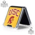 University of Southern California USC Trojans Yellow Galaxy Z Flip6 Clear Case